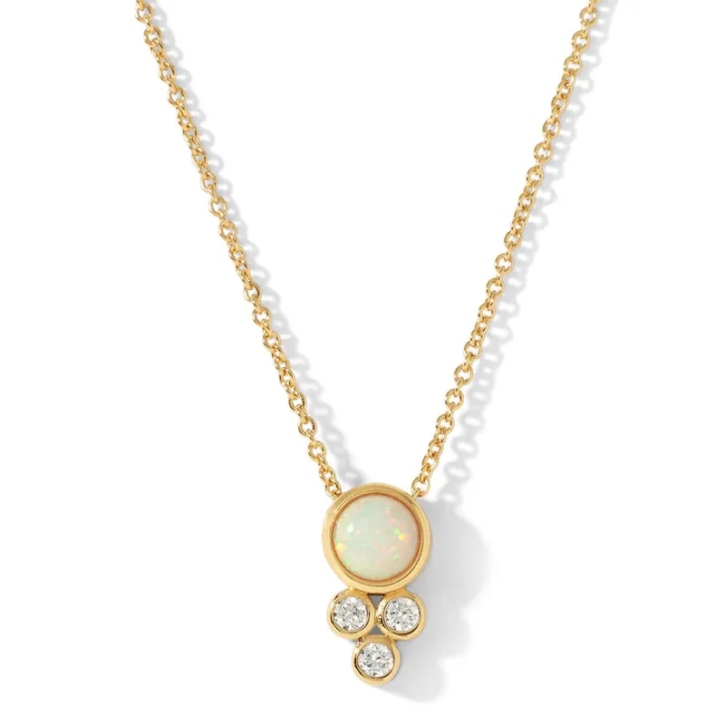 FINAL SALE CAPRI OPAL PENDANT NECKLACE - JOY DRAVECKY