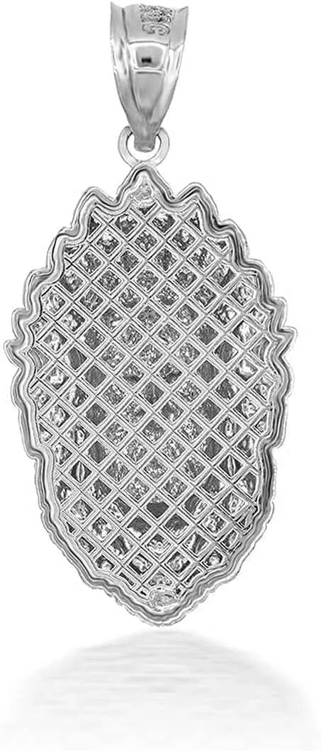 Fine .925 Sterling Silver Native American Chief Head Pendant Necklace - Choice of Pendant Only or Chain Length