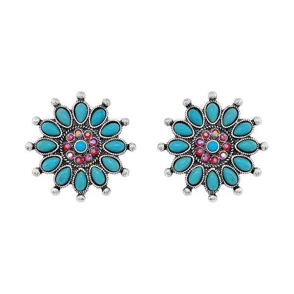 Flossy Turquoise Fashion Earrings