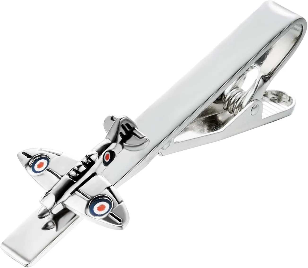 Fun Tie Clips for Men Unique Silver Black Gold Cute Poker Pearl Rose Airplane Tie Bar Clip Party Wedding Holiday Novelty Jewelry with Box