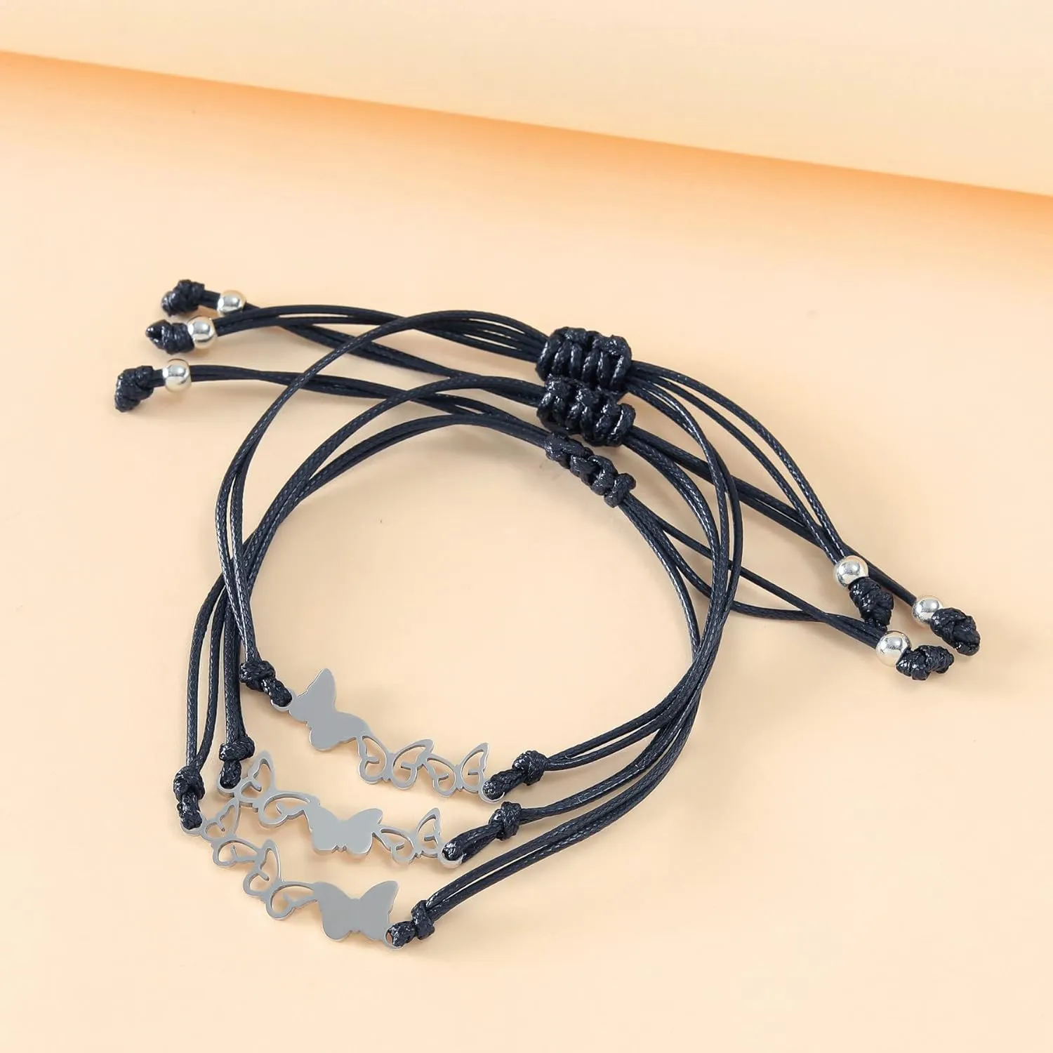 Fuqimanman2020 Best Friends Matching Bracelet Friendship 2/3 Heart Butterfly Bracelets Set Gift for BFF Friend Sister