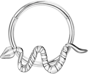 G23 Titanium Septum Rings 16G Butterfly,Leaf,Snake Septum Nose Ring Daith Piercing Jewelry Conch Helix Earring Cartilage Earring for Women Men