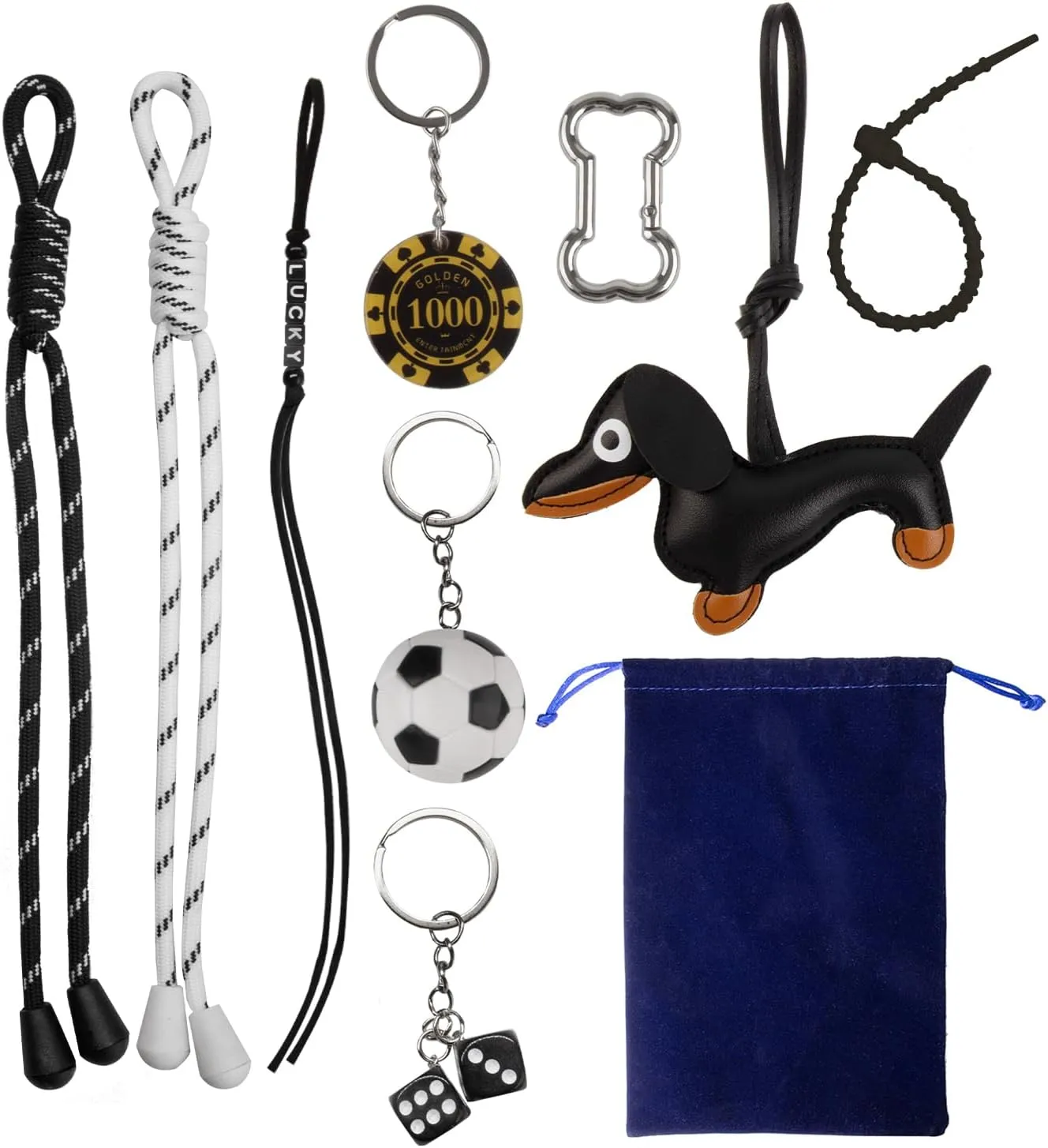 Georgie Porgy Bag Charms Keychains Handbag Accessories for Women Purse Backpack Sports Bag Pendant Cute Unique Gift for Girls
