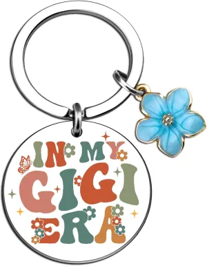 Gigi Gifts for Grandma Cute Keychain Grandma Gift from Grandkids Unique Birthday Mothers Gifts for Grandmother Christmas Gift Ideas In My Gigi Era Key Chain