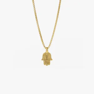 Gold Hamsa Necklace
