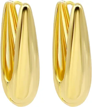 Gold Huggie Earrings for Women Gold Hoop Earrings Gold Plated/Silver Huggie Hoop Earrings Ear Huggers Earrings Preppy Earrings for Women