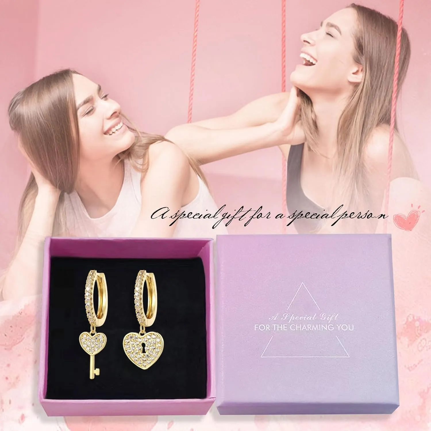 Gold Mini Cross Huggie Hoop Earrings for Women, Cross Earrings for Men Hoop Earrings Hypoallergenic Cubic Zirconia 14K Gold Plated Cartilage Gold Hoop Dangle Earrings Gift for Girls Teen