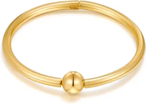 Gold Plated Bangle Bracelets for Women Minimalist Bangle Cuff Bracelets Jewelry Gifts for Women Trendy
