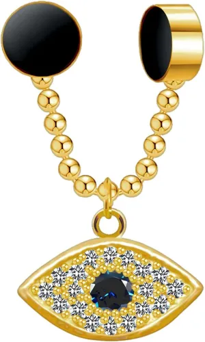 Gold Plated Septum Clips with Dangle and Magnetic Clasp, Nose Fashion, Cuff Hugger Decoration, Non-Piercing