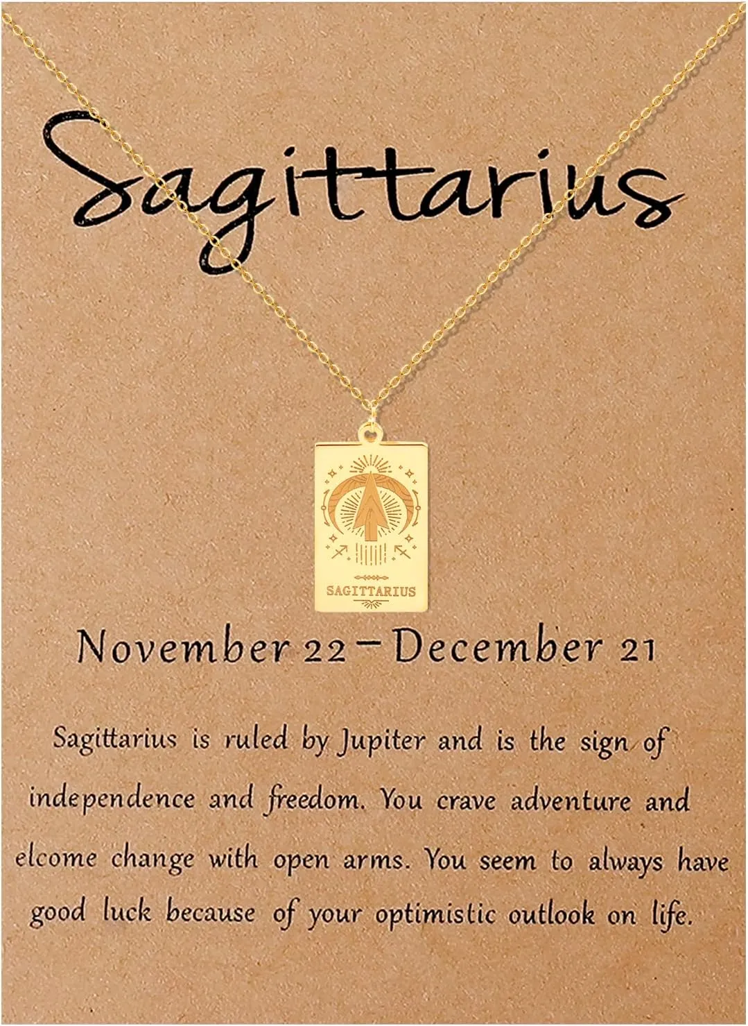 Gold Zodiac Necklace for Women Tarot Cards Zodiac Sign Necklace 12 Constellation Pendant Necklace for Women Men