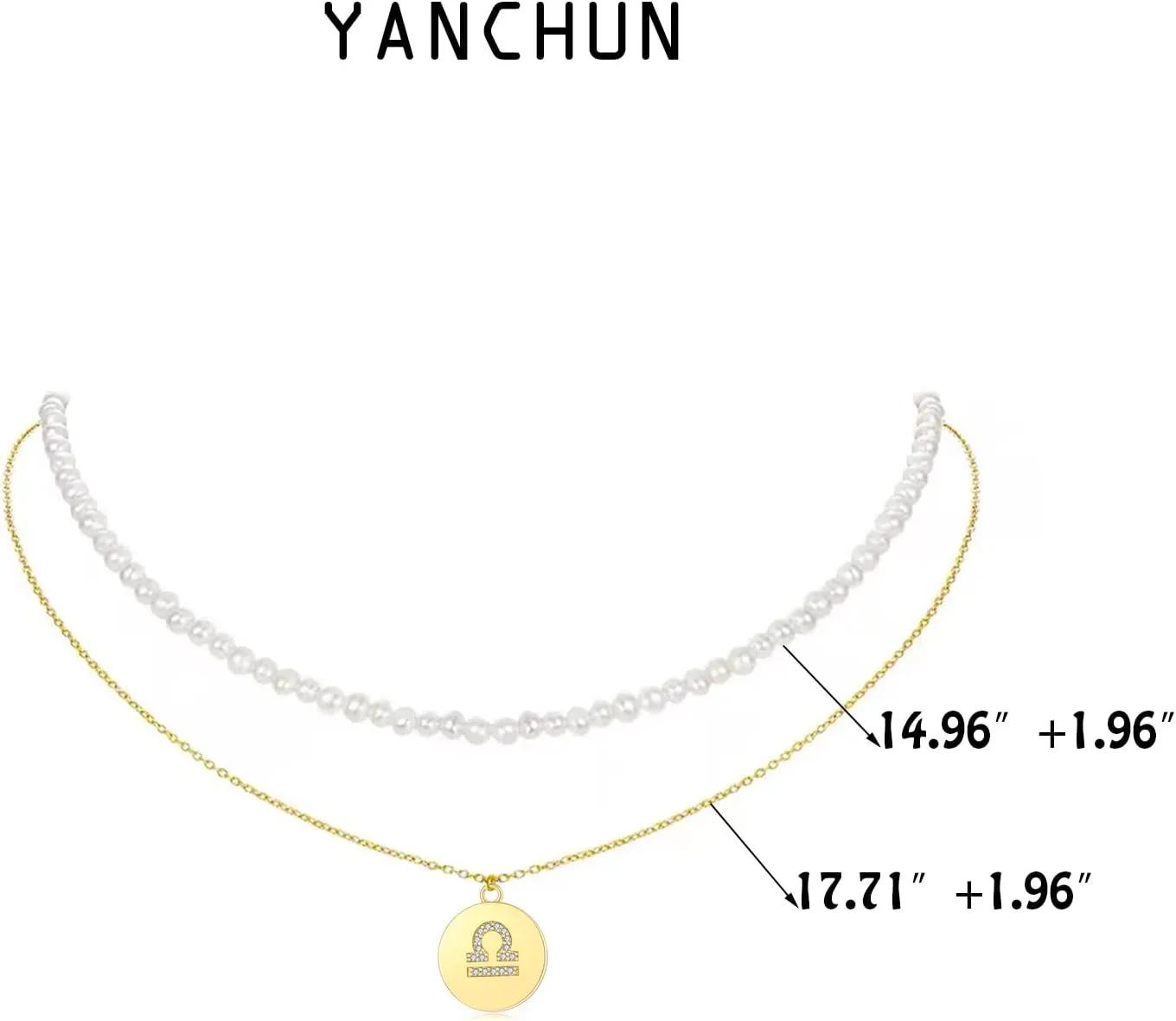 Gold Zodiac Necklace for Women Tarot Cards Zodiac Sign Necklace 12 Constellation Pendant Necklace for Women Men