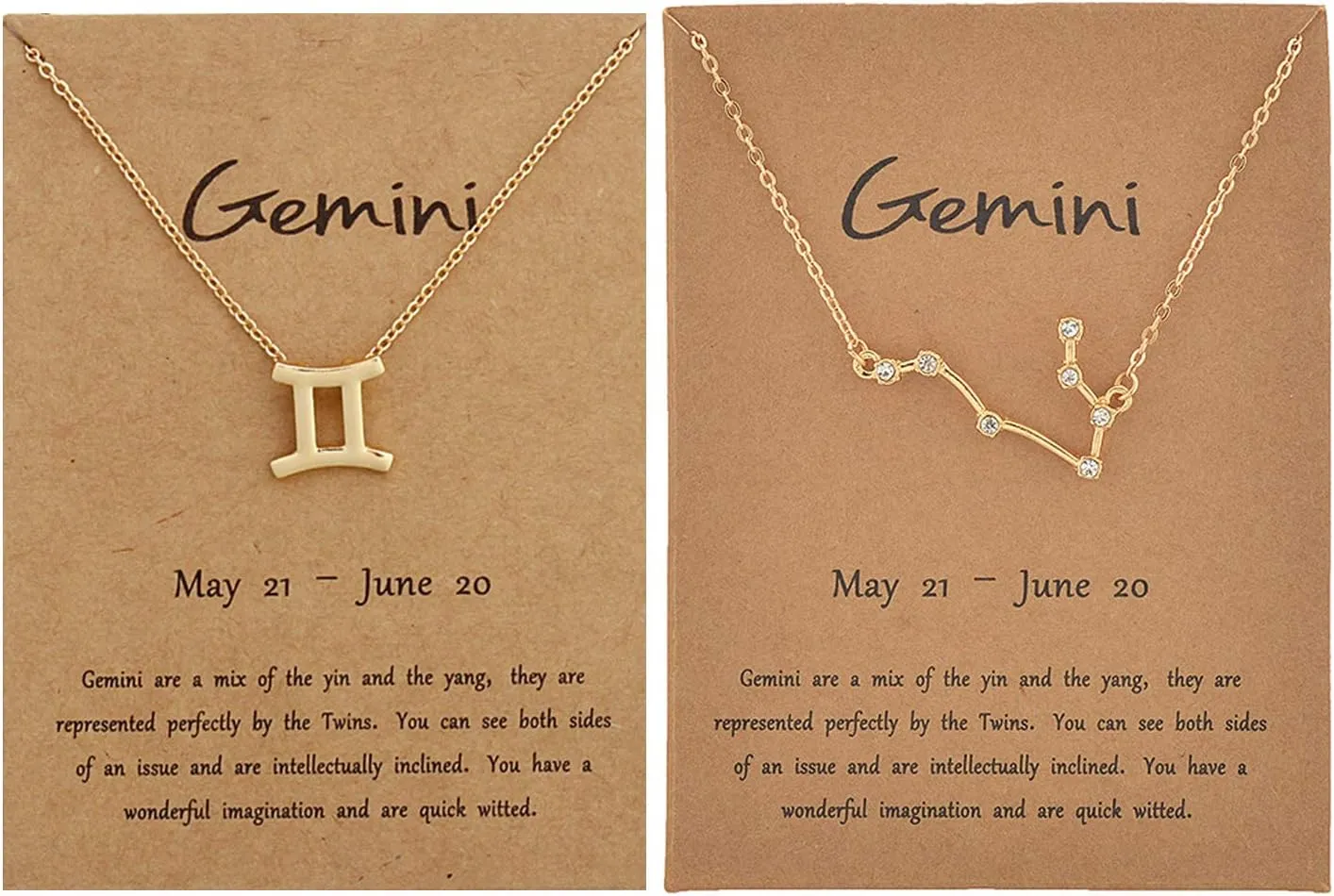 Gold Zodiac Necklace for Women Tarot Cards Zodiac Sign Necklace 12 Constellation Pendant Necklace for Women Men