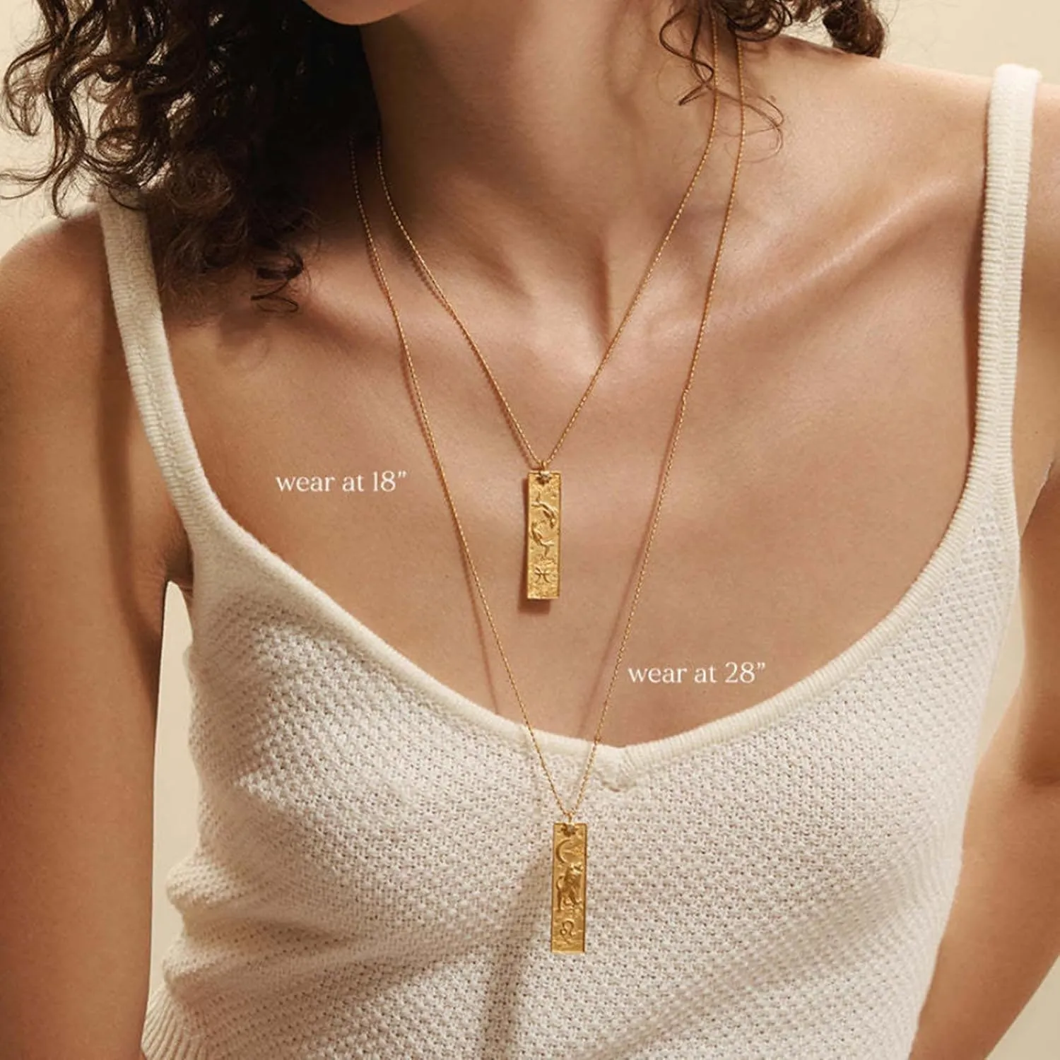 Gold Zodiac Sign Tarot Card Necklace for Women Men Vintage Totem Pole Charm 12 Constellation Pendant Necklaces Trendy Astrology Horoscope Unisex Jewelry Birthday Gift