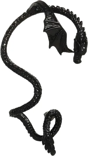 Gothic Punk Vintage Metal Winged Flying Dragon Ear Wrap Cuffs Earring For Women Men Party Jewelry-NG34