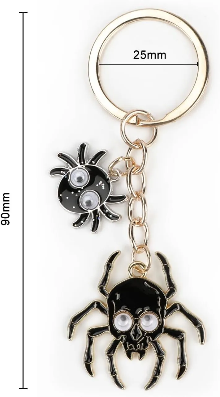 Halloween Decorations,Halloween Keychain,Pumpkin,Ghost,Black Cat Keychain,Halloween Gifts for Women,Boo Keychain