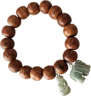 Heavens Tvcz Bead Bracelet Thai Beads Mala Beaded Bracelets Natural Wooden Bead Authentic Beautiful Wood Stretch for Men Women Meditation and Mantra Recitation