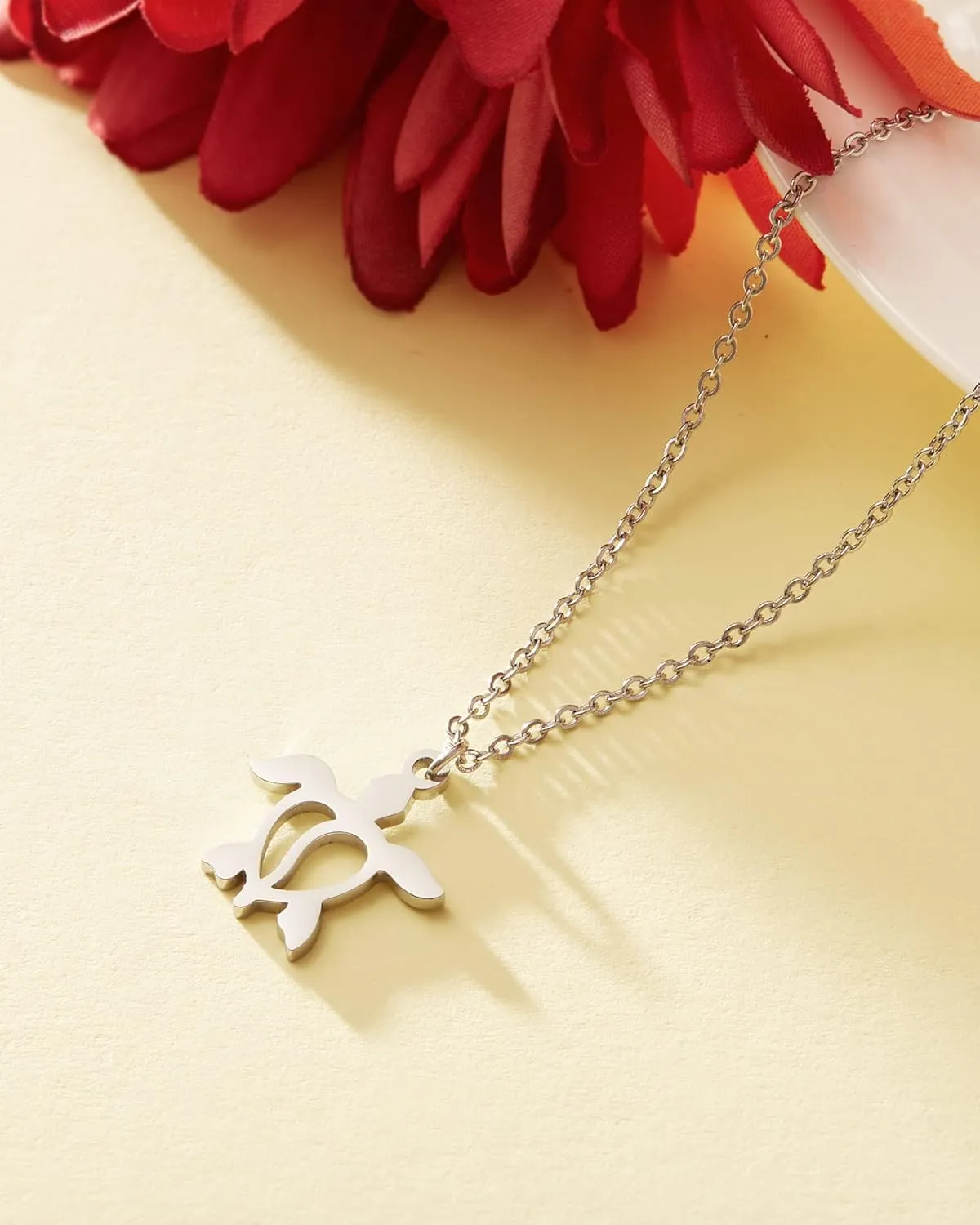 HOFOYA Animal Lover Charm Pendant Necklace Stainless Steel Jewelry Gifts for Women Teens,Lovely Spirit Pet Necklace Gifts for Family or Friendship.
