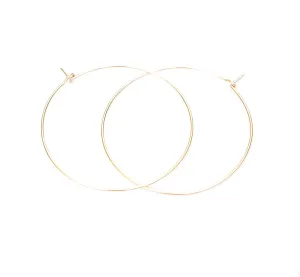 Hoop Earrings - Ear Hoops - Simple Classic and Minimalist Gold Silver Jewelry - Hoop Earrings Rose Gold Yellow Gold Silver