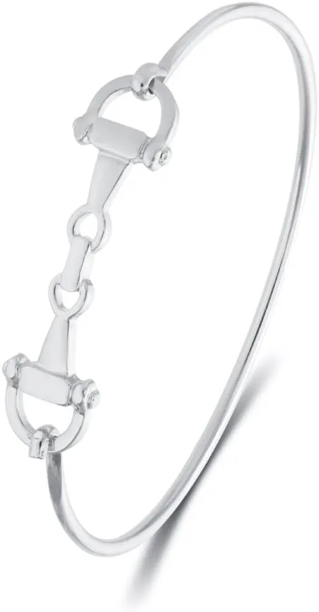 Horse Snaffle Bit Bracelet Double Stirrup Lariat Necklace Gift For Women