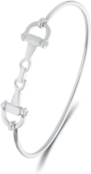 Horse Snaffle Bit Bracelet Double Stirrup Lariat Necklace Gift For Women