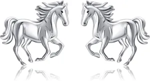 Horse/Owl/Hummingbird/Greyhound/Bunny/Manatee/Therian Earrings 925 Sterling Silver Animal Stud Earrings Jewelry Gifts for Women