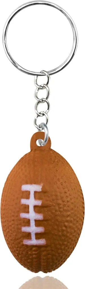 Ikacvb Football Keychain For Teen Boys Football Team Gifts Unique Mini Rugby Senior Night Gifts Key Ring Football Lover Gift Ideas Cool Football Stuff