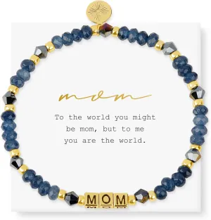 INSPIRED VOICES Family Letter Bracelets - Sister Bracelet, Grandma Bracelet, Mom Bracelet - Sister Gifts for Women