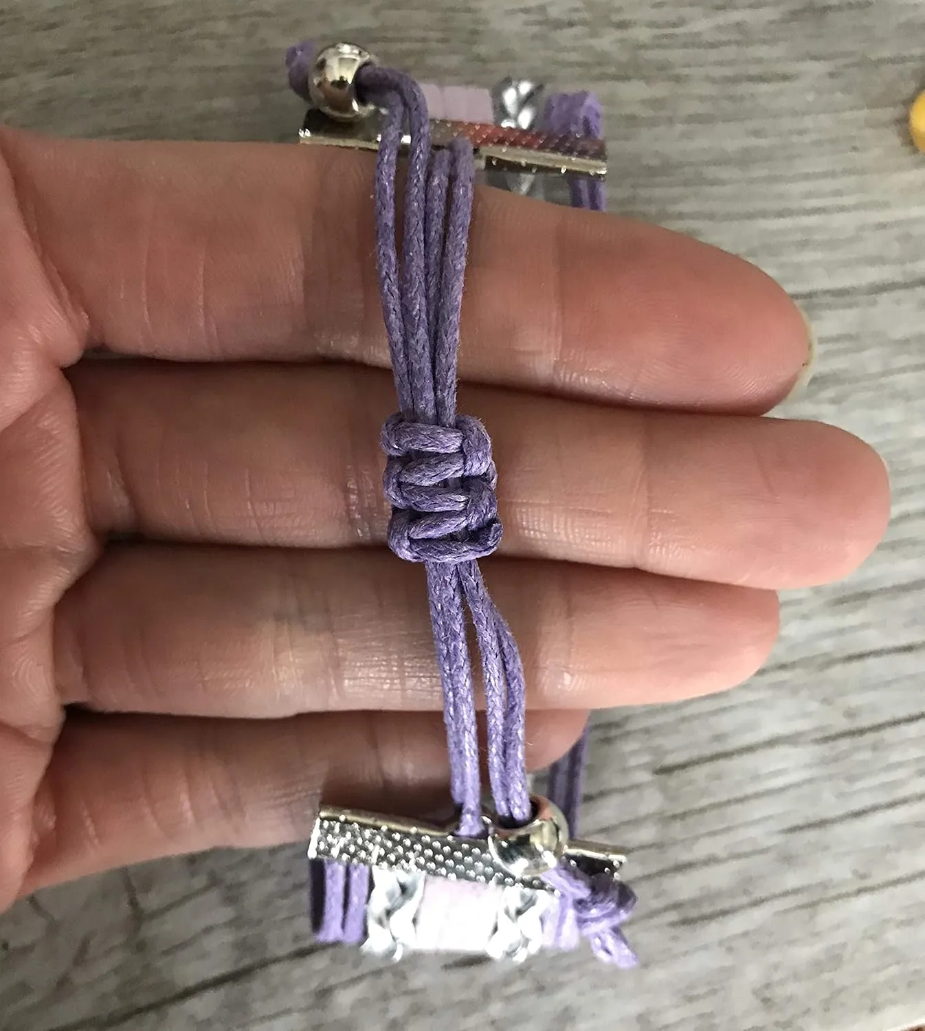 Irish Dance Accessories  Love Infinity Bracelet for Girls, Teens  Adjustable Teal and Lavender Braided Leather with Dance Letter Charm and Soft Shoe Pendant  Gift for Dancers