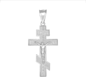 Jesus Crucifix Russian Orthodox IC XC NIKA Cross Necklace Pendant