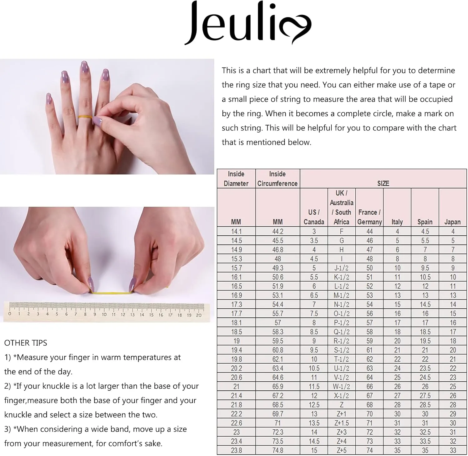 Jeulia Three Stone Round Cut Sterling Silver Ring Set for Wife Anniversary Girlfriend Birthday Gift with Beautiful Jewelry Box