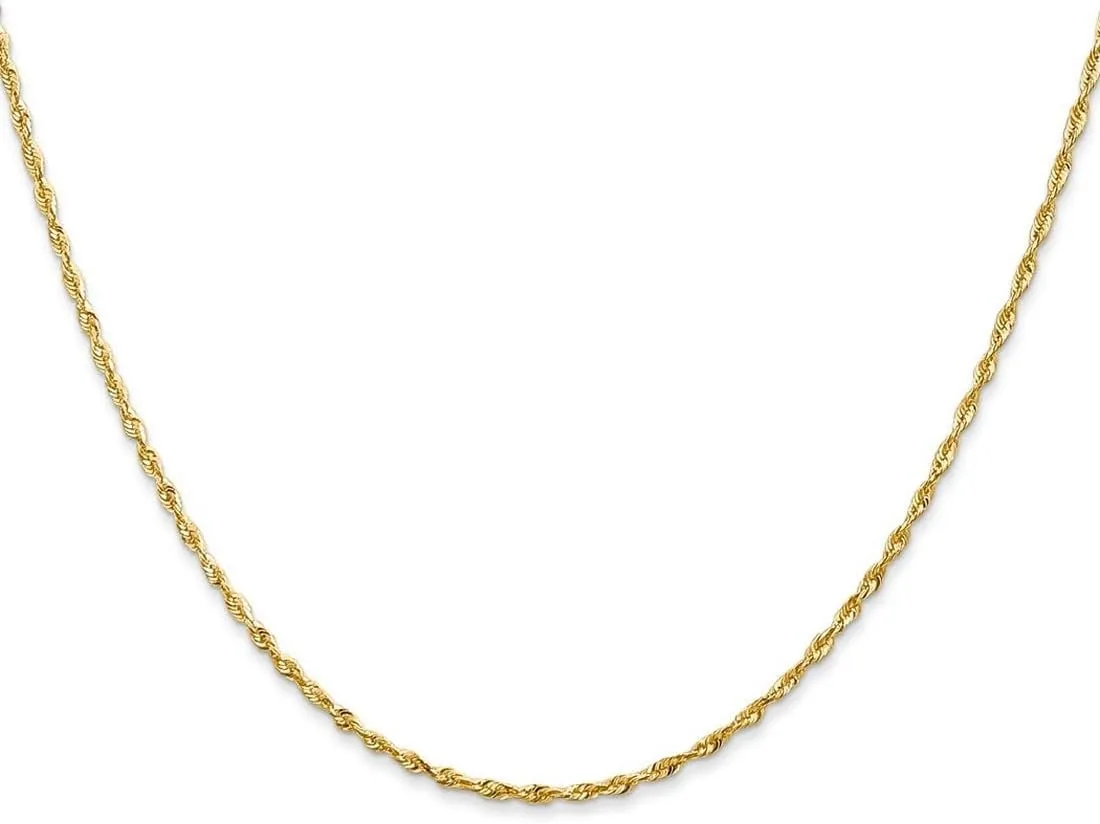 JewelryWeb 10k Yellow Gold Solid Polished Lobster Claw Closure Valu plus 1.3mm Sparkle Cut Lightweight Chain Ankle Bracelet Anklet for Women and Men