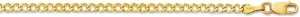 JewelryWeb 14k Yellow Gold 2.60mm Shiny Curb Type Chain Anklet With Lobster Clasp 10 Inch-Anklet for Women and Men