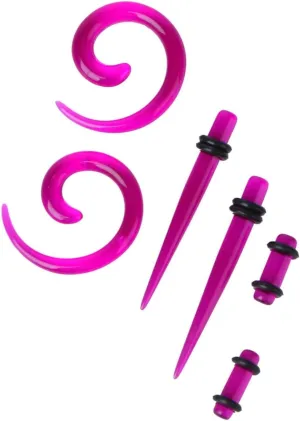KESYOO 54Pcs Silicone Ear Tunnels Plugs for Ear Expansion Auricles Kit for Unique Style and Easy Matching and Lightweight Stretchers