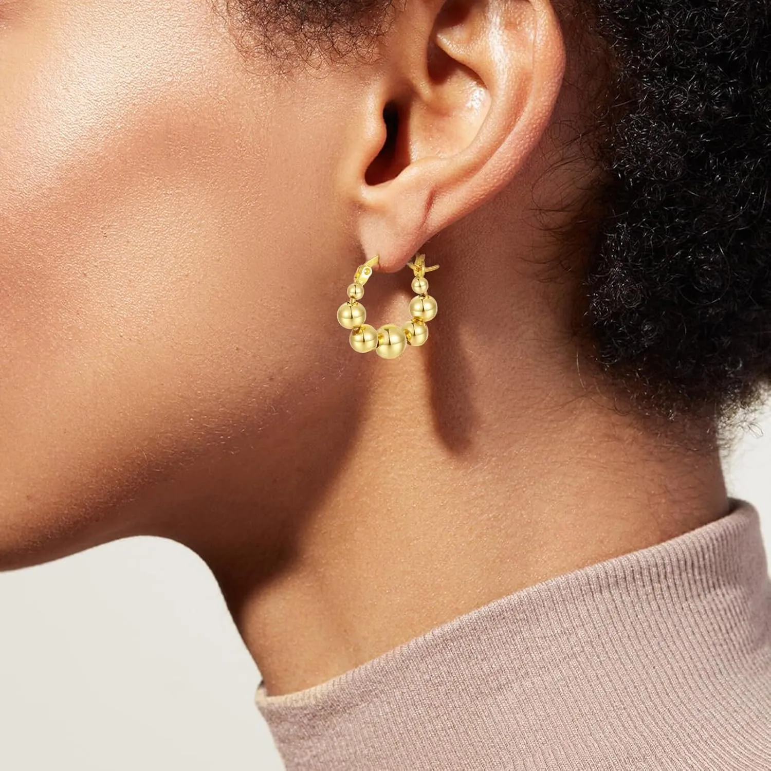 KOMI 18K Gold-plated Zircon Earrings are the Best Gift for Daughters Mothers and Wives