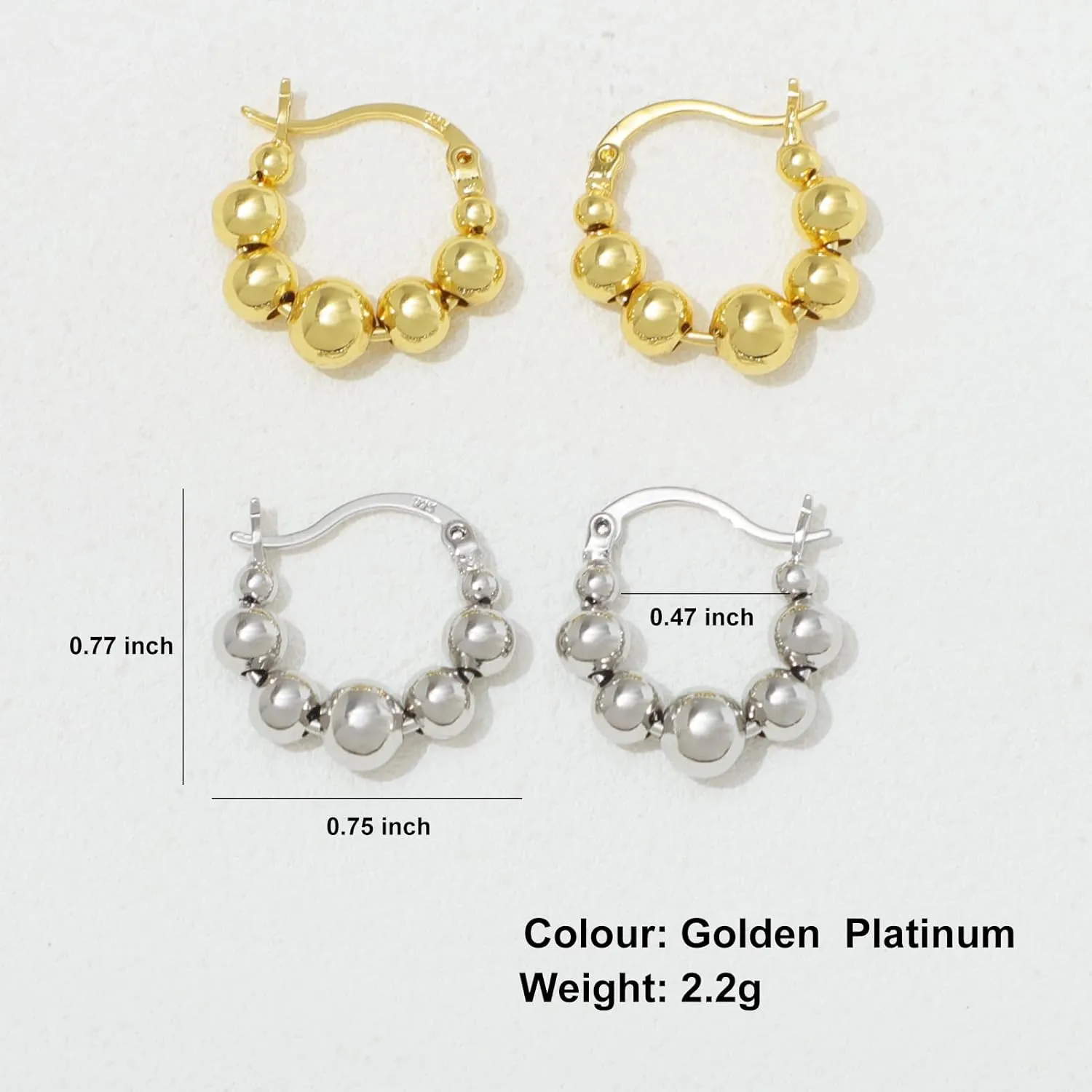 KOMI 18K Gold-plated Zircon Earrings are the Best Gift for Daughters Mothers and Wives