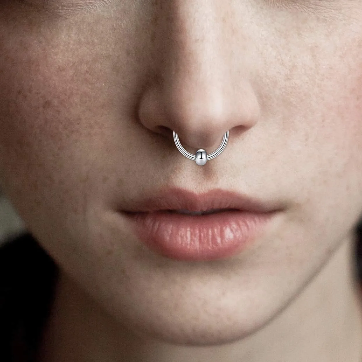 Longita Fake Piercings - Nose Ring, Eyebrow, Lip Ring, Labret Studs & More - Adhesive Face Jewelry
