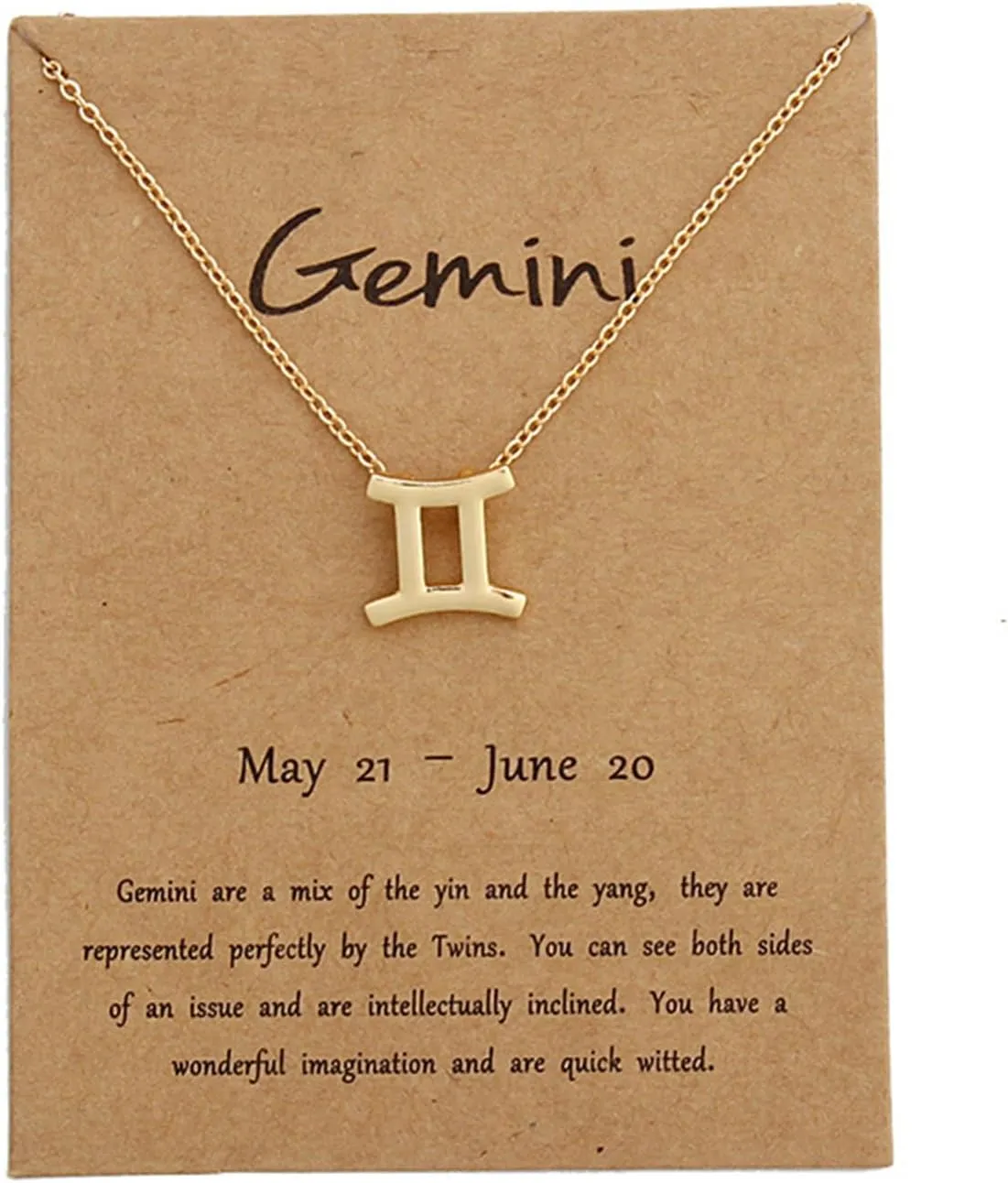 Luck 18K Gold Plated Zodiac Necklaces for Women Minimalist Handmade Charm 12 Constellations With Star Astrology Horoscope Wish Card Choker Necklaces Anniversary Friendship Gift