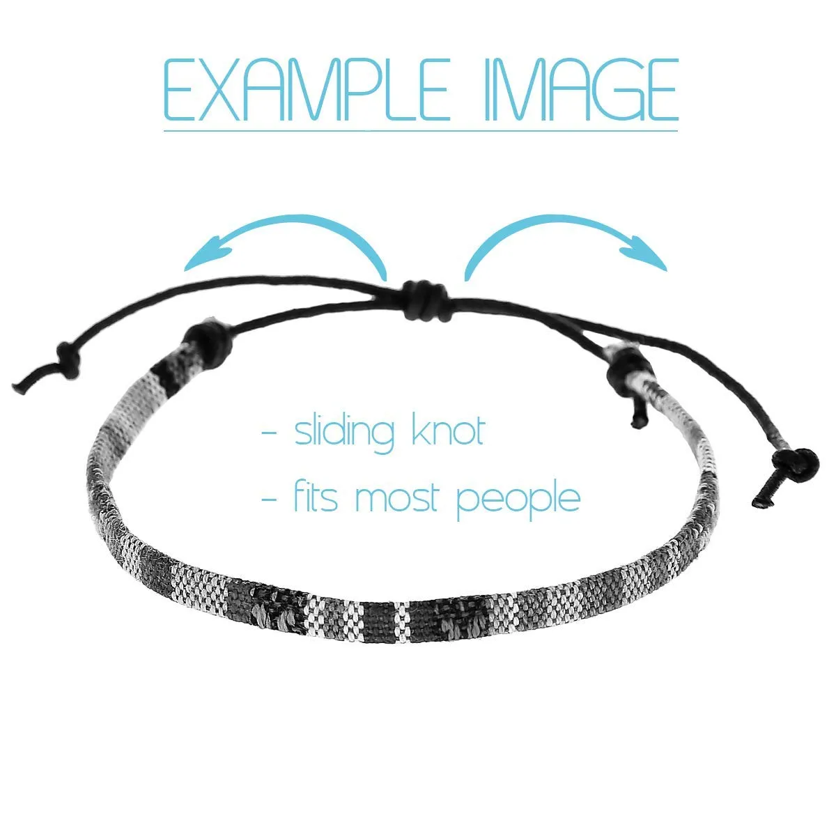 Made by Nami 2 Pcs Surfer Anklet Set Waterproof and Adjustable Braided Anklets for Women and Men Boho Ankle Bracelet Set of 2 for Ethnic Hippie Style (Turquoise & Deep Multi)