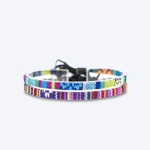 Made by Nami 2 Pcs Surfer Anklet Set Waterproof and Adjustable Braided Anklets for Women and Men Boho Ankle Bracelet Set of 2 for Ethnic Hippie Style (Turquoise & Deep Multi)