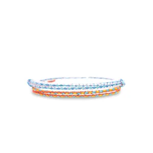 Made by Nami 2 Pcs Wave String Ankle Bracelets for Women Waterproof & Adjustable Thin Braided Anklet Surfer Boho Ankle Bracelet Set of 2 Beach Accessories (Retro Set)