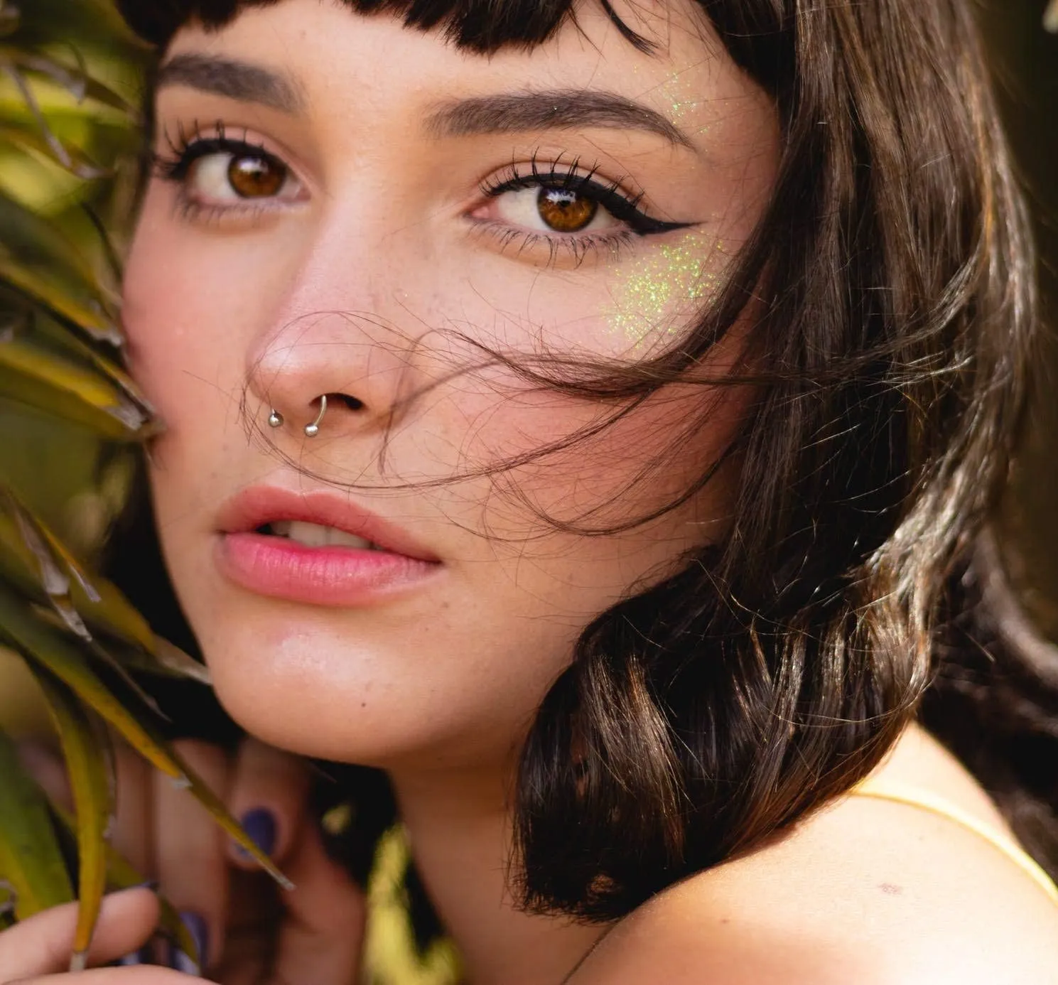 Magnetic Septum Nose Ring Horseshoe Stainless Steel Faux Fake Nose Septum Rings Non-Pierced Clip On Nose Hoop Ring