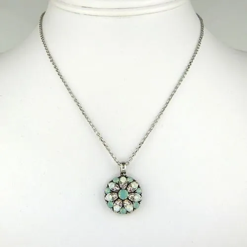 Mariana Guardian Angel Crystal Pendant Necklace 23439 Pacific Opal Clear White Opal