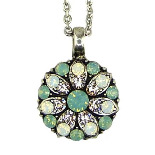 Mariana Guardian Angel Crystal Pendant Necklace 23439 Pacific Opal Clear White Opal