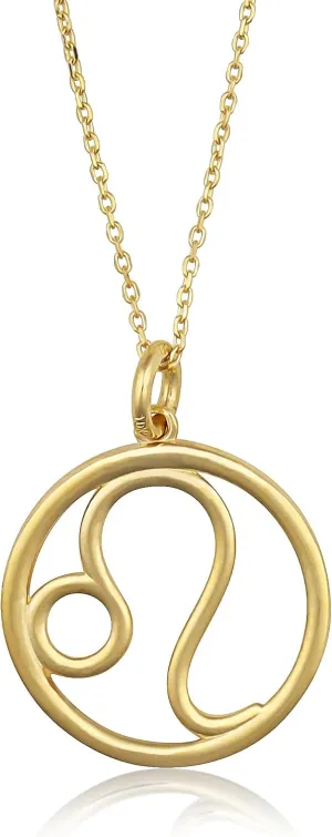 MAX   STONE 10k Gold Zodiac Necklace for Women | Dainty Real Gold Necklace for Women | Adjustable 16-18 Inch Zodiac Sign Necklace | Gold Pendant Necklace | Astrology Gifts for Women