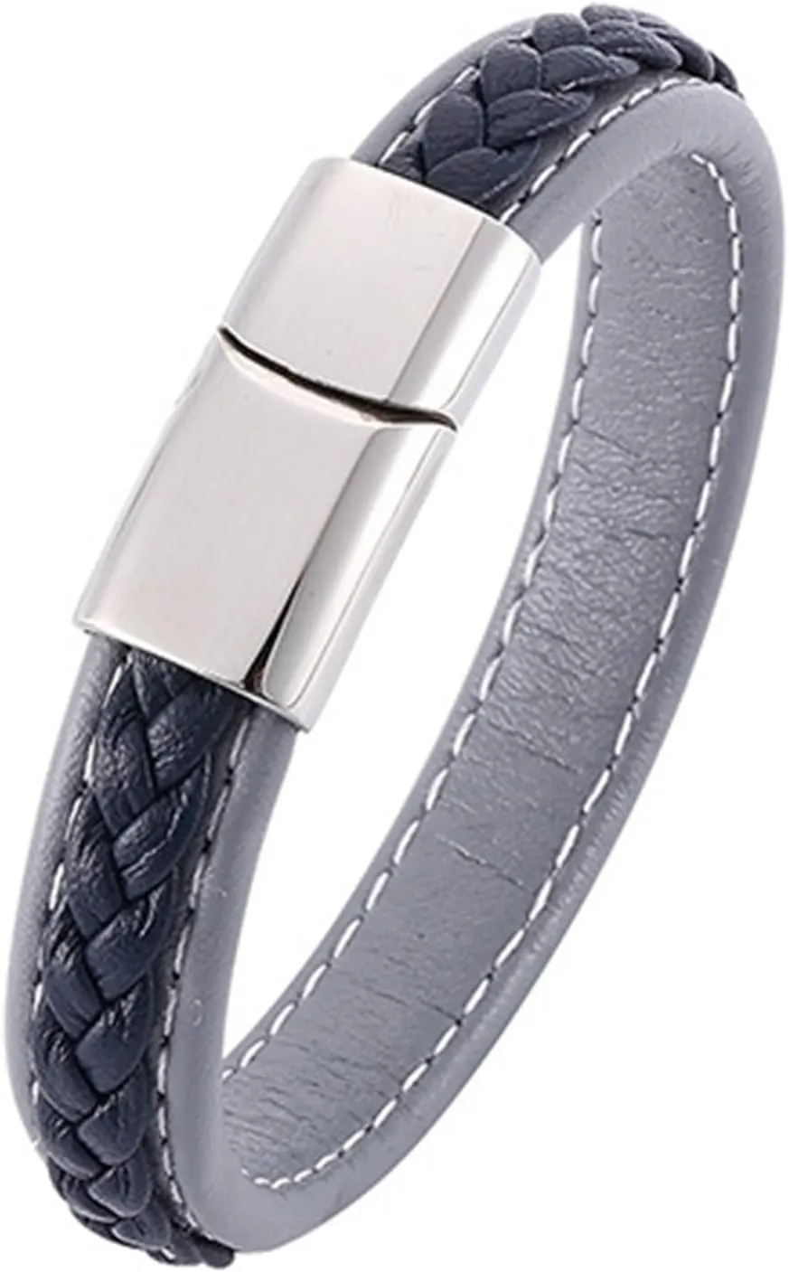 Men Bracelet Leather, Funny Bracelets Simple Leather Bracelet Mens Wrist Bracelets