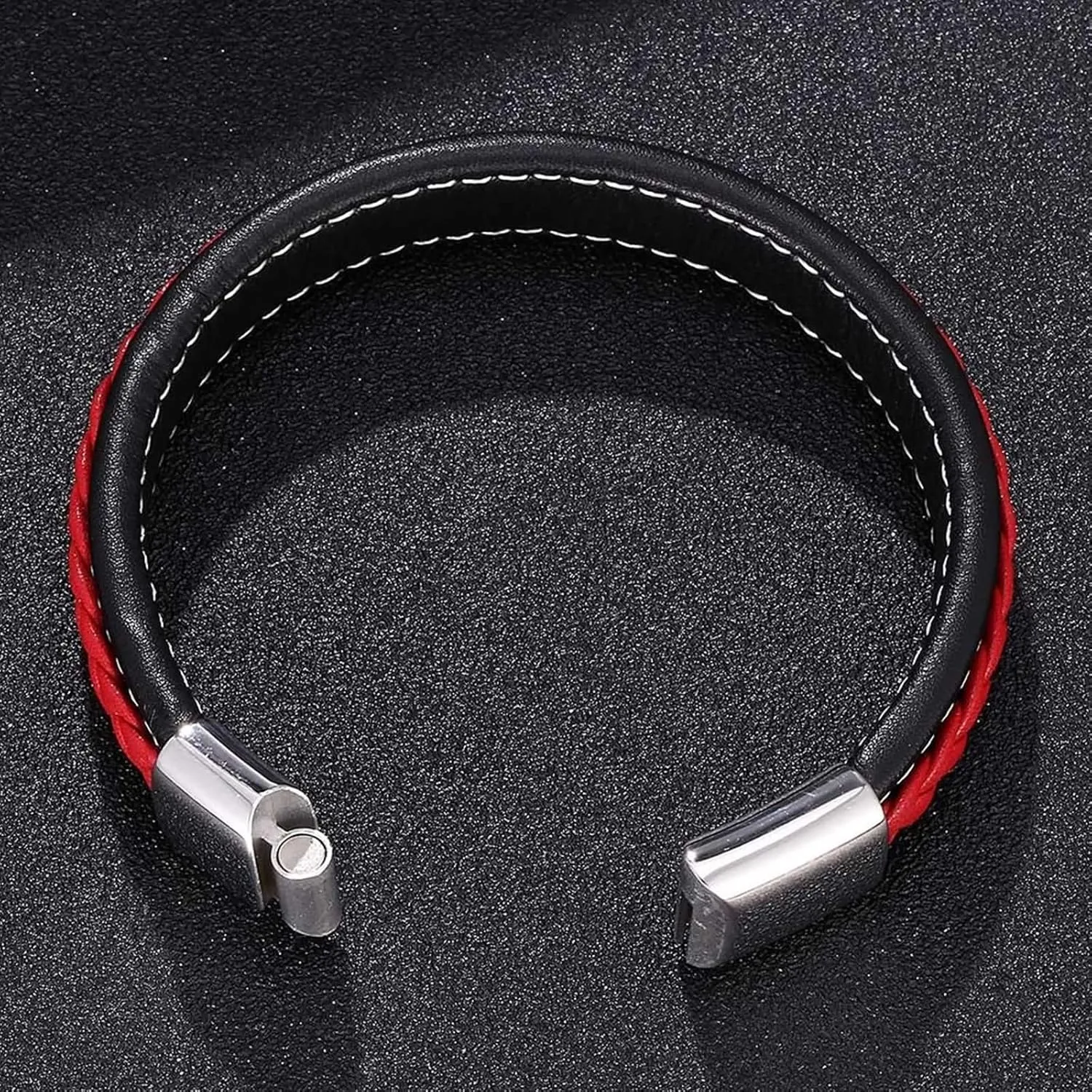 Men Bracelet Leather, Funny Bracelets Simple Leather Bracelet Mens Wrist Bracelets