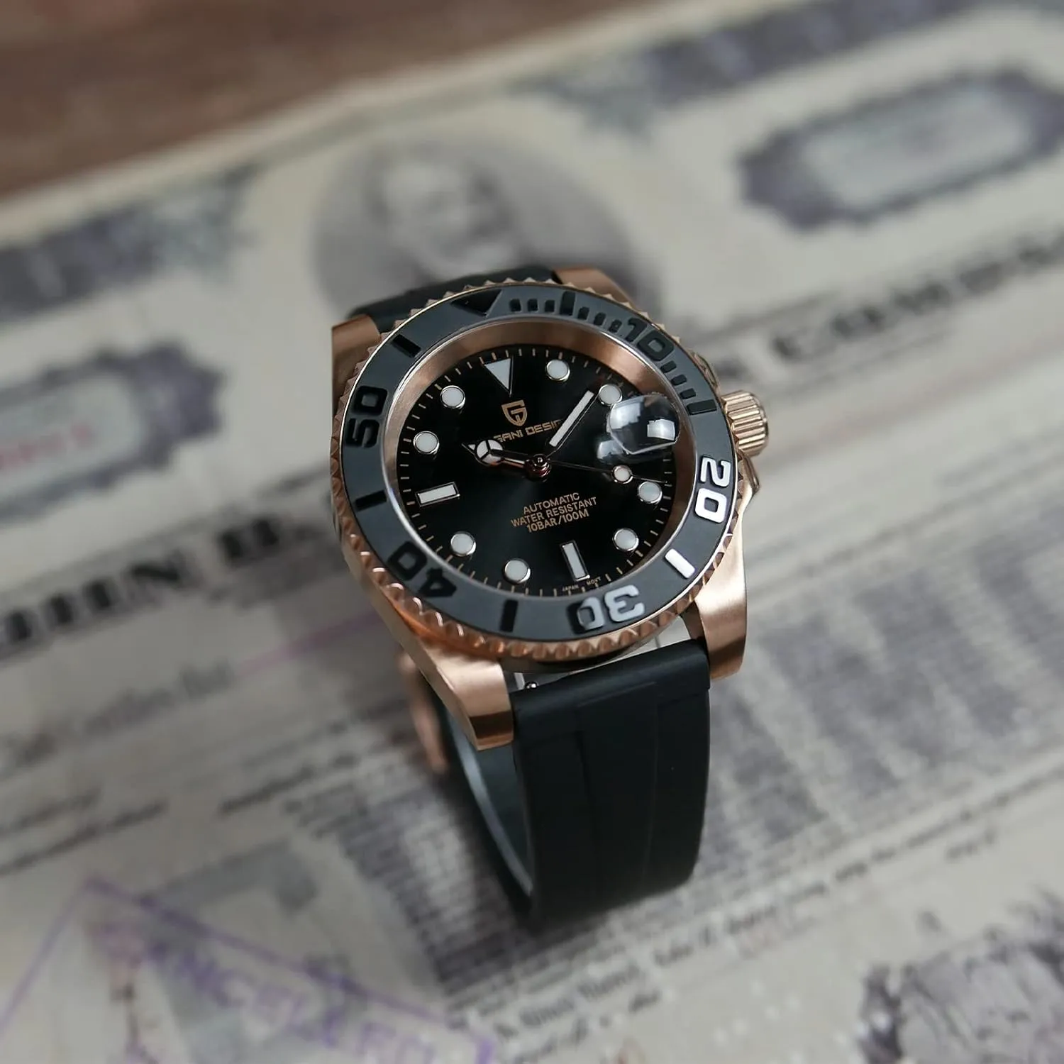 Men Watches Pagani Design Watch for Men Automatic NH35 Mechanical 100M Waterproof Stainless Steel Sapphire Glass Yacht Wristwatch PD-1651