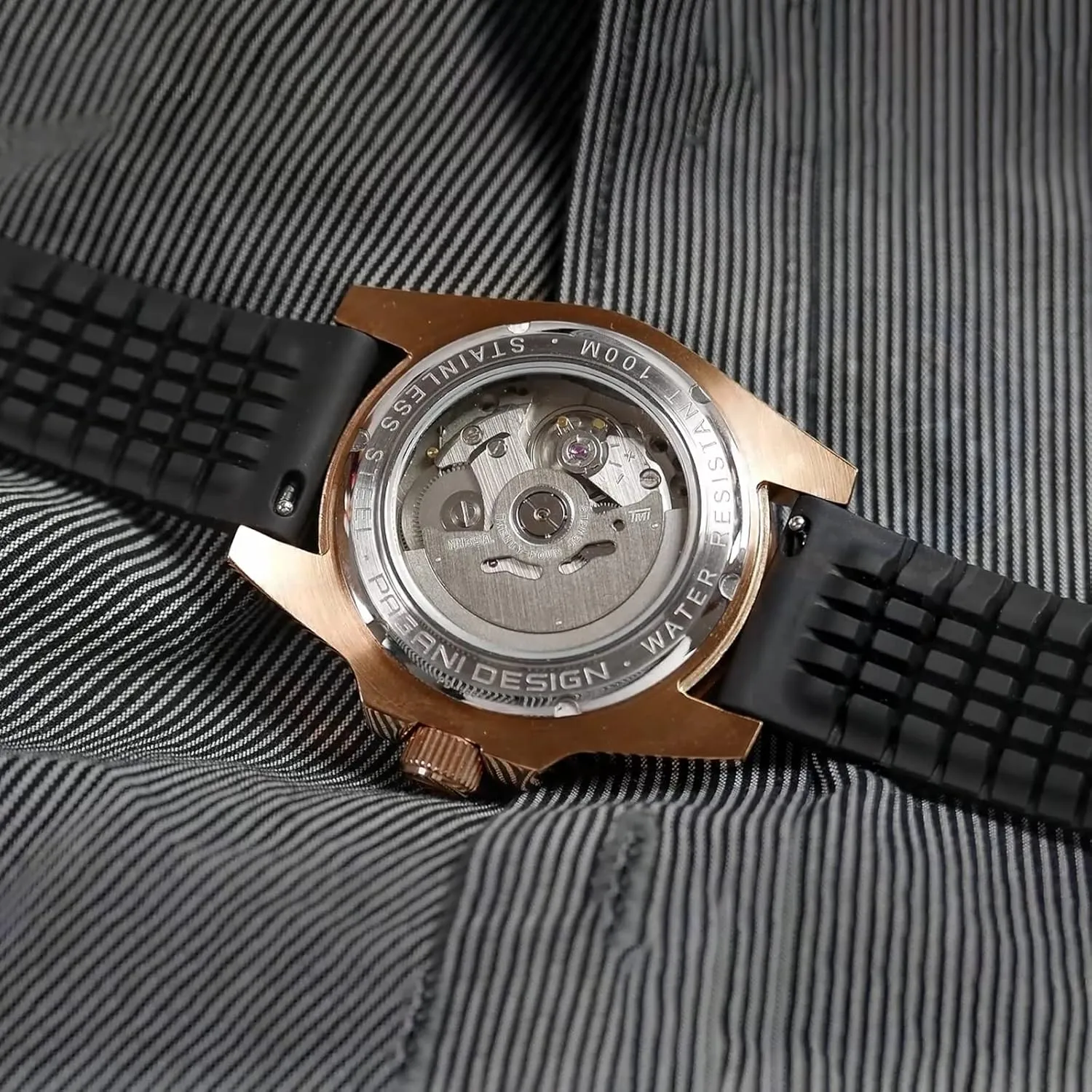 Men Watches Pagani Design Watch for Men Automatic NH35 Mechanical 100M Waterproof Stainless Steel Sapphire Glass Yacht Wristwatch PD-1651