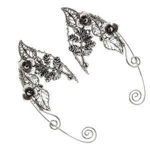 Mobestech Non Piercing Gold Ear Cuffs Elves Ear Clips for Women Costume Earring Accessory