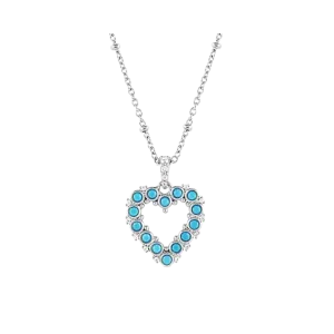 Montana Silversmiths Women's Deepest Love Blue Crystal Necklace